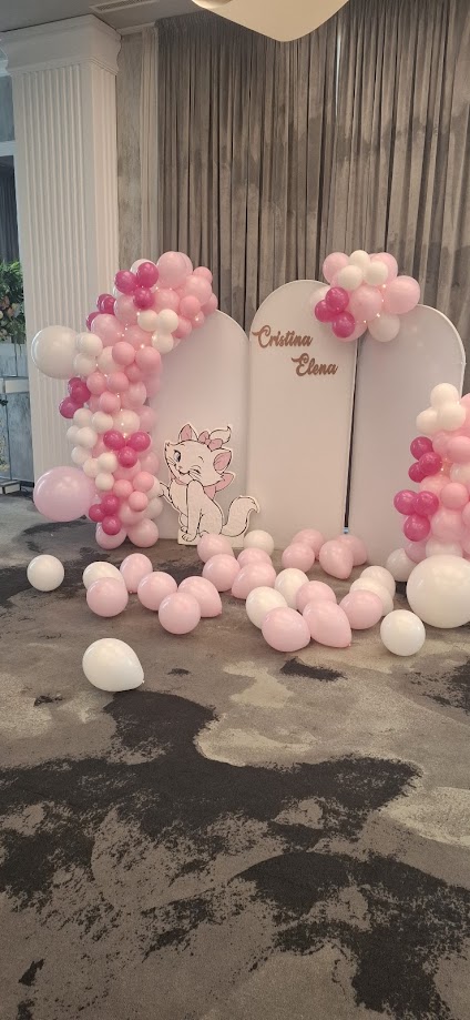 Arcada Baloane Luxury Tematică Marie Aristocats Botez Buzău - Imagine principală